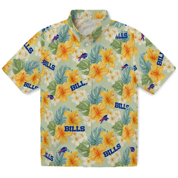 Buffalo Bills Hawaiian Shirt - Hibiscus Mood | Moonbestprint