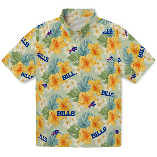 Buffalo Bills Hawaiian Shirt - Hibiscus Mood | Moonbestprint