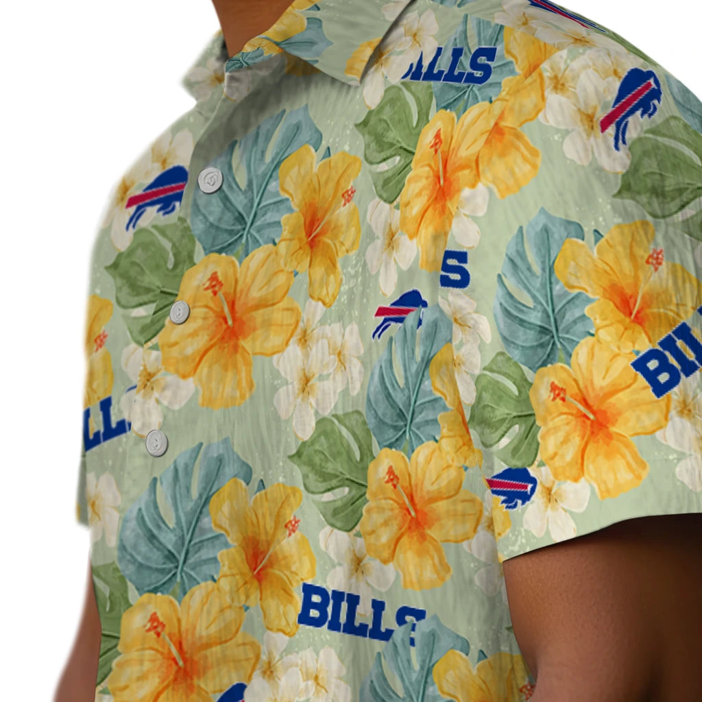 Buffalo Bills Hawaiian Shirt - Hibiscus Mood | Moonbestprint