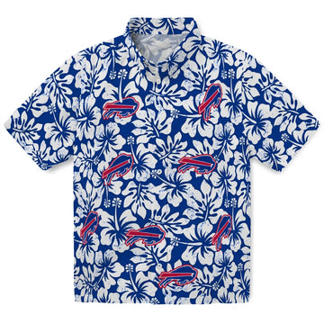 Buffalo Bills Hawaiian Shirt - Hibiscus Motif | Moonbestprint