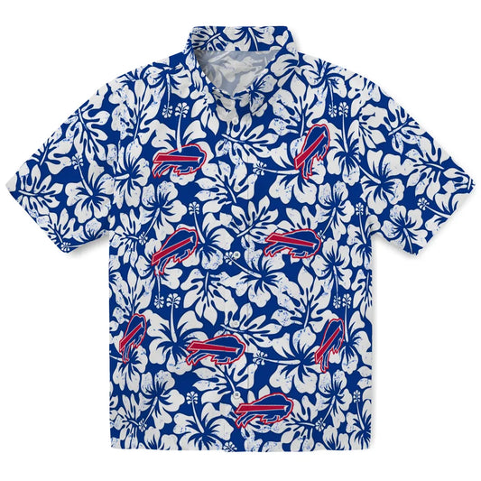 Buffalo Bills Hawaiian Shirt - Hibiscus Motif | Moonbestprint