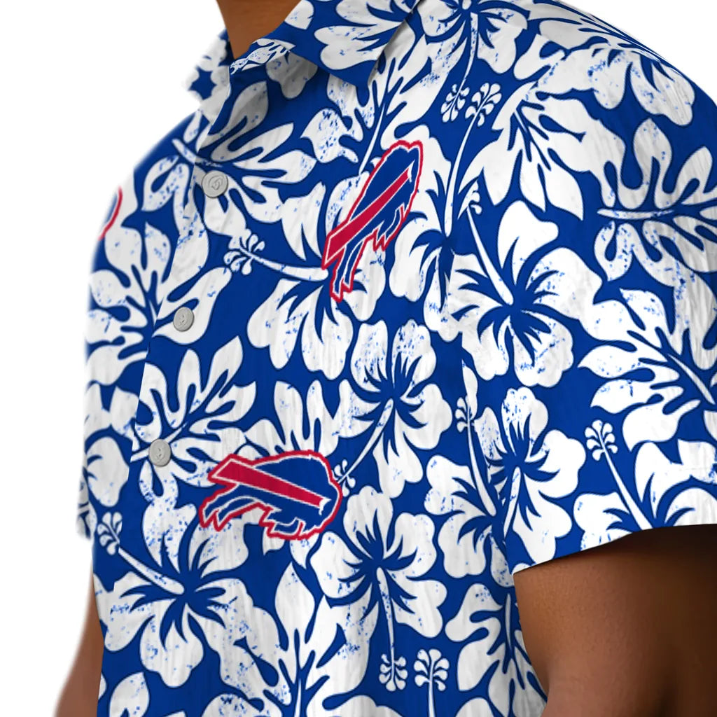 Buffalo Bills Hawaiian Shirt - Hibiscus Motif | Moonbestprint