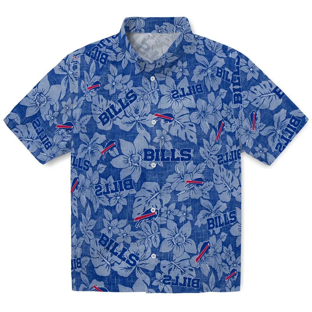 Buffalo Bills Hawaiian Shirt - Hibiscus Oasis | Moonbestprint