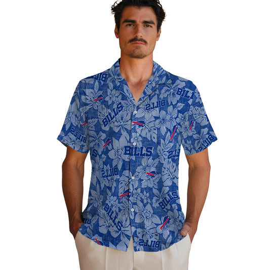 Buffalo Bills Hawaiian Shirt - Hibiscus Oasis | Moonbestprint