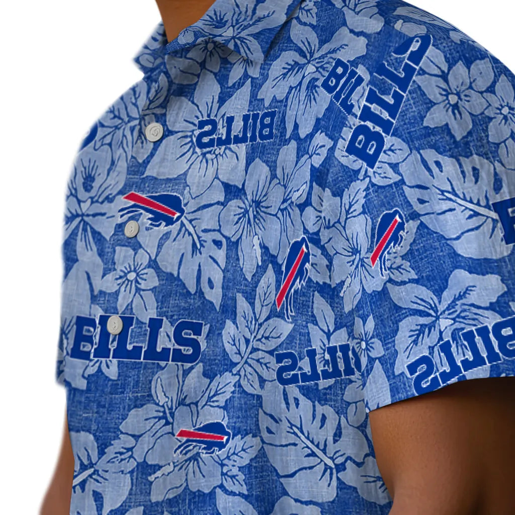 Buffalo Bills Hawaiian Shirt - Hibiscus Oasis | Moonbestprint