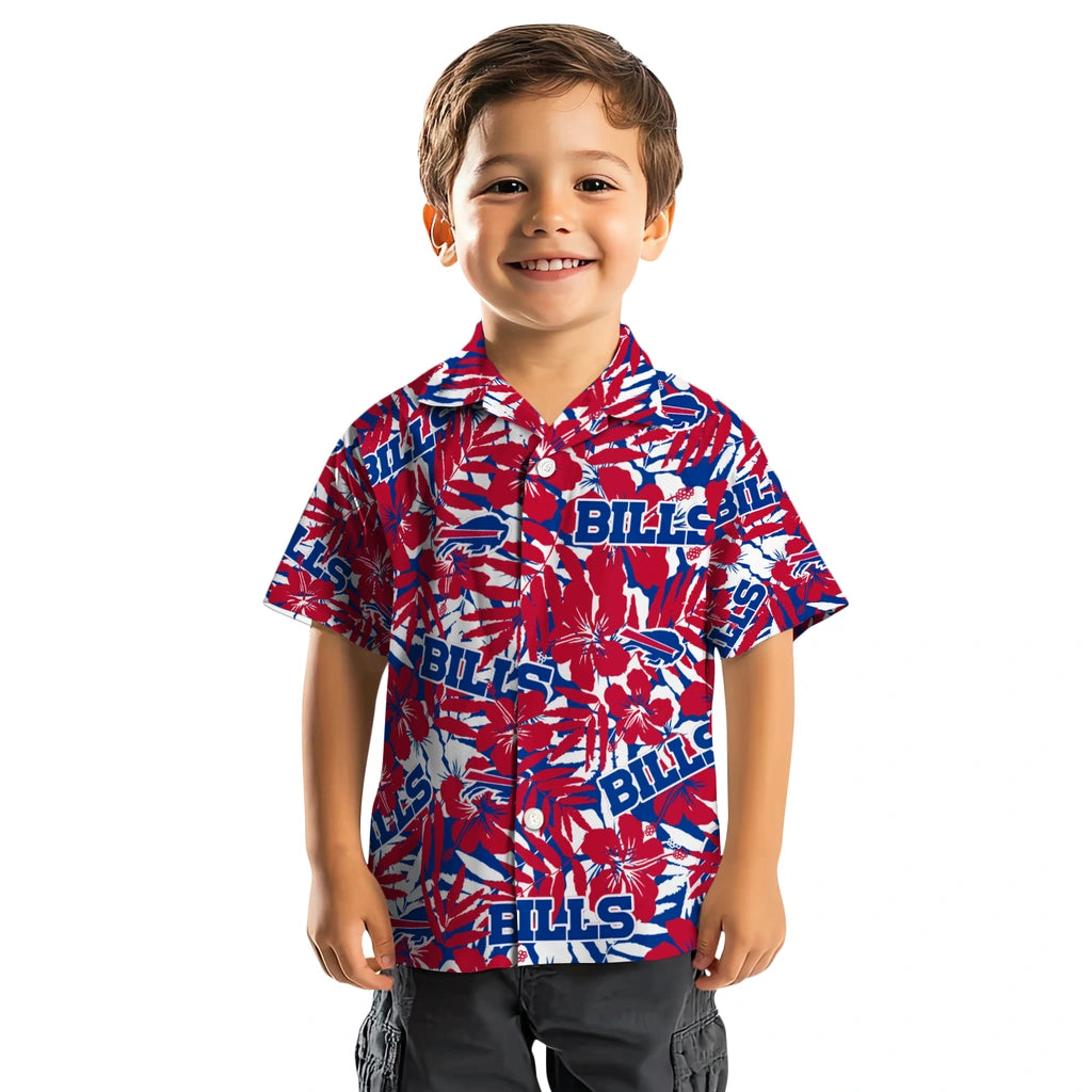 Buffalo Bills Hawaiian Shirt - Hibiscus Overlay | Moonbestprint