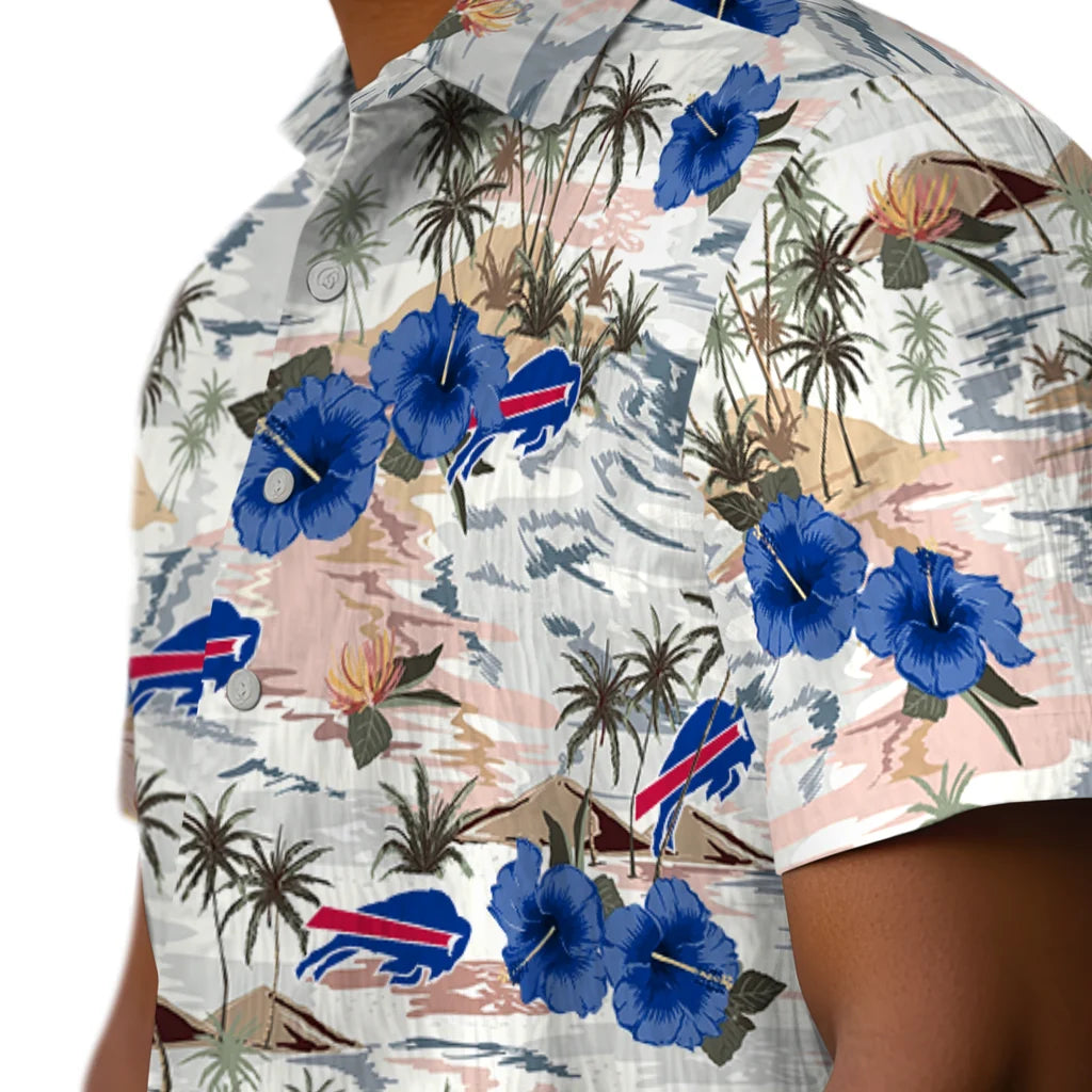 Buffalo Bills Hawaiian Shirt - Hibiscus Seaside | Moonbestprint