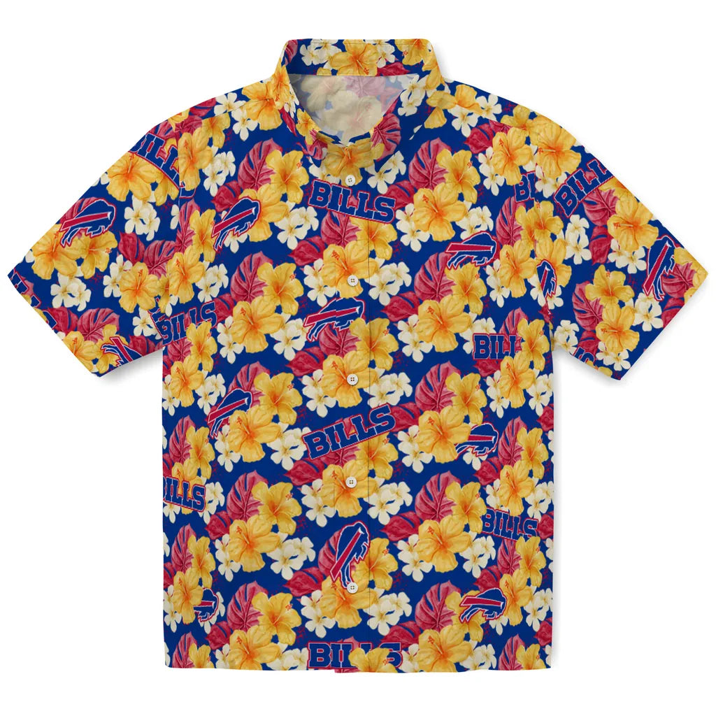 Buffalo Bills Hawaiian Shirt - Hibiscus Tropics | Moonbestprint