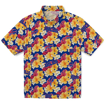 Buffalo Bills Hawaiian Shirt - Hibiscus Tropics | Moonbestprint