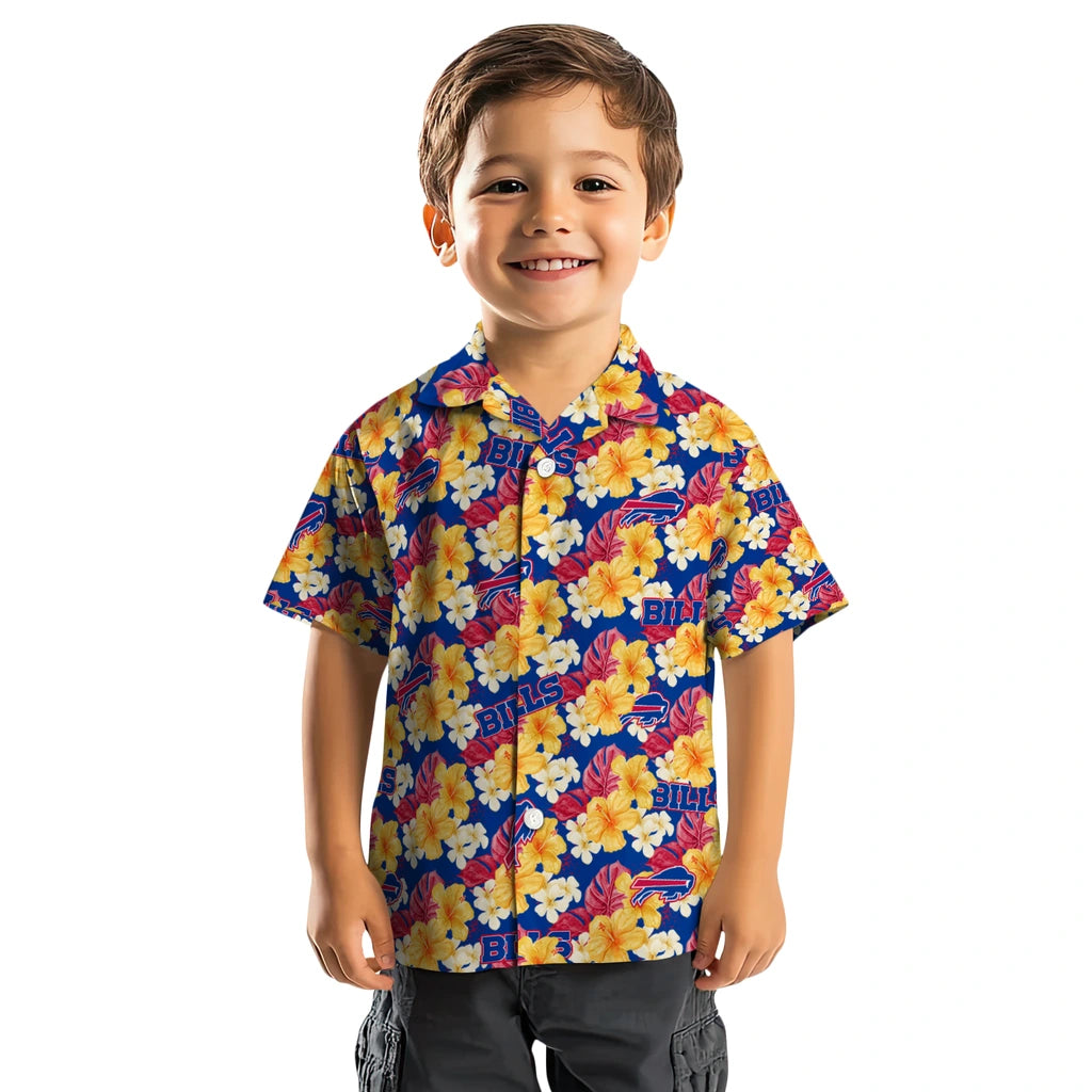 Buffalo Bills Hawaiian Shirt - Hibiscus Tropics | Moonbestprint