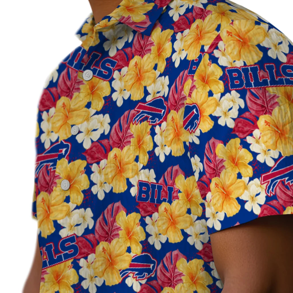 Buffalo Bills Hawaiian Shirt - Hibiscus Tropics | Moonbestprint