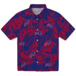 Buffalo Bills Hawaiian Shirt - Monstera Layer | Moonbestprint