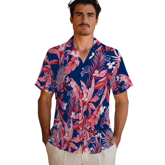 Buffalo Bills Hawaiian Shirt - Palm Leaves | Moonbestprint