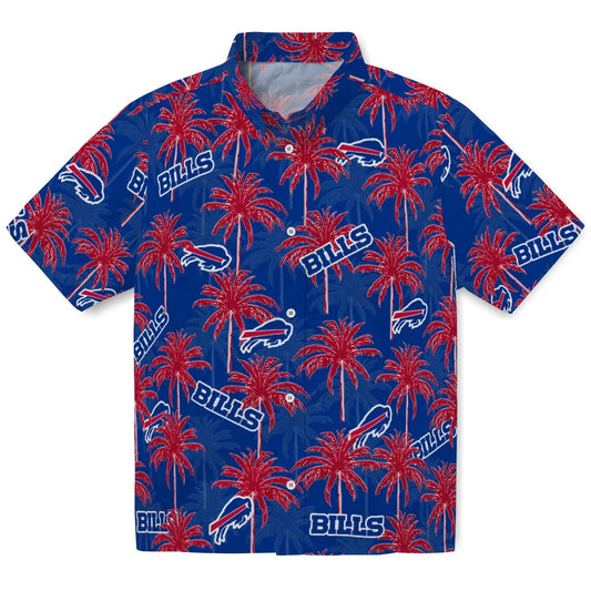Buffalo Bills Hawaiian Shirt - Palm Tree Motif | Moonbestprint