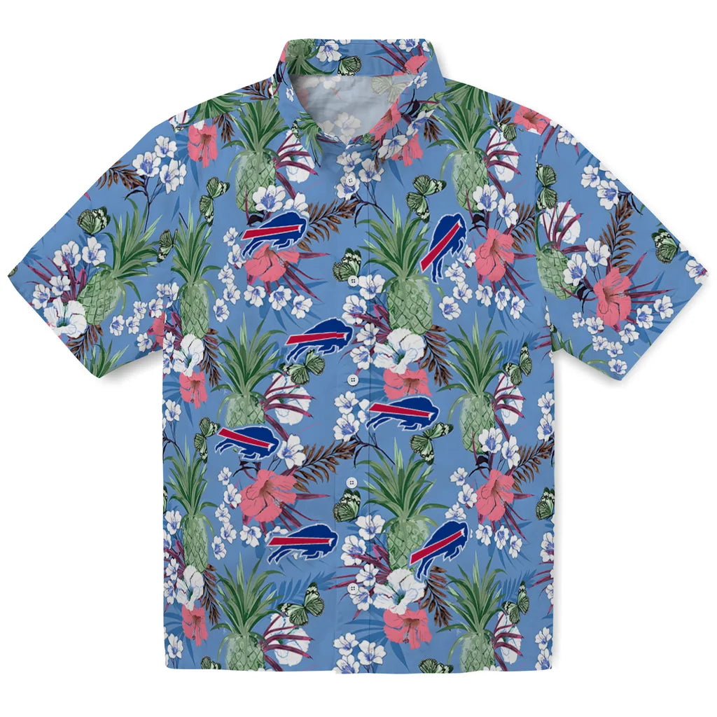 Buffalo Bills Hawaiian Shirt - Pineapple Bouquet | Moonbestprint