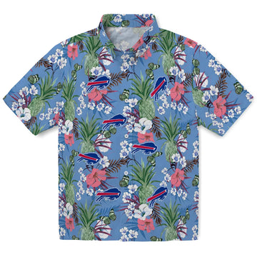 Buffalo Bills Hawaiian Shirt - Pineapple Bouquet | Moonbestprint