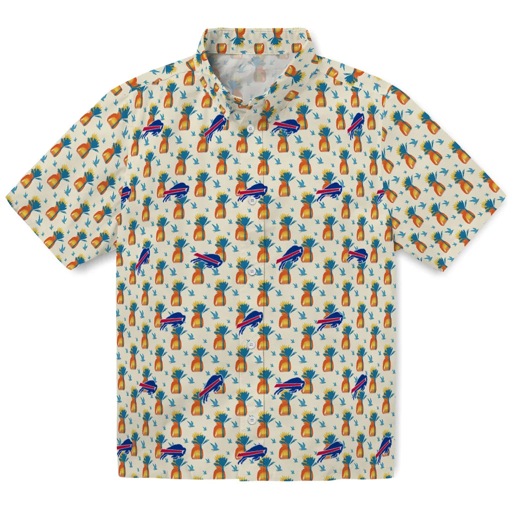 Buffalo Bills Hawaiian Shirt - Pineapple Delight | Moonbestprint