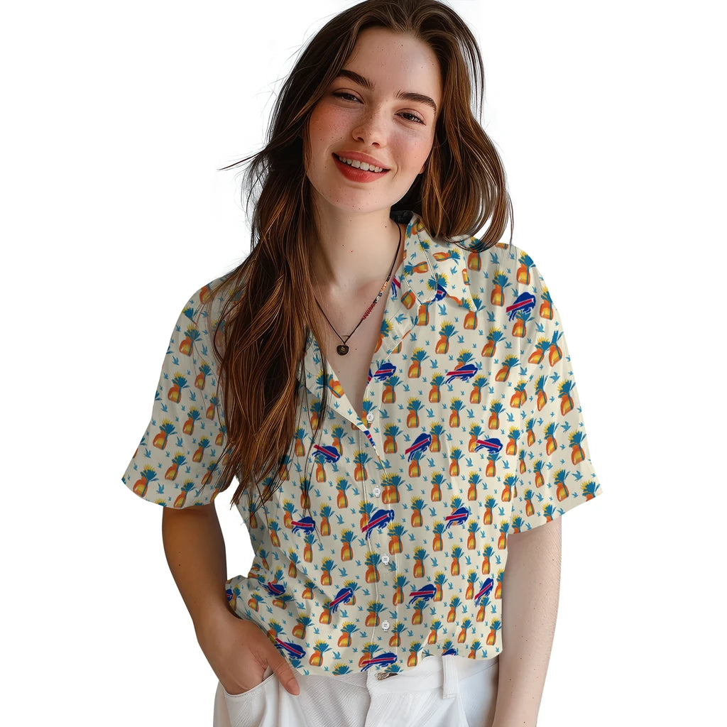 Buffalo Bills Hawaiian Shirt - Pineapple Delight | Moonbestprint