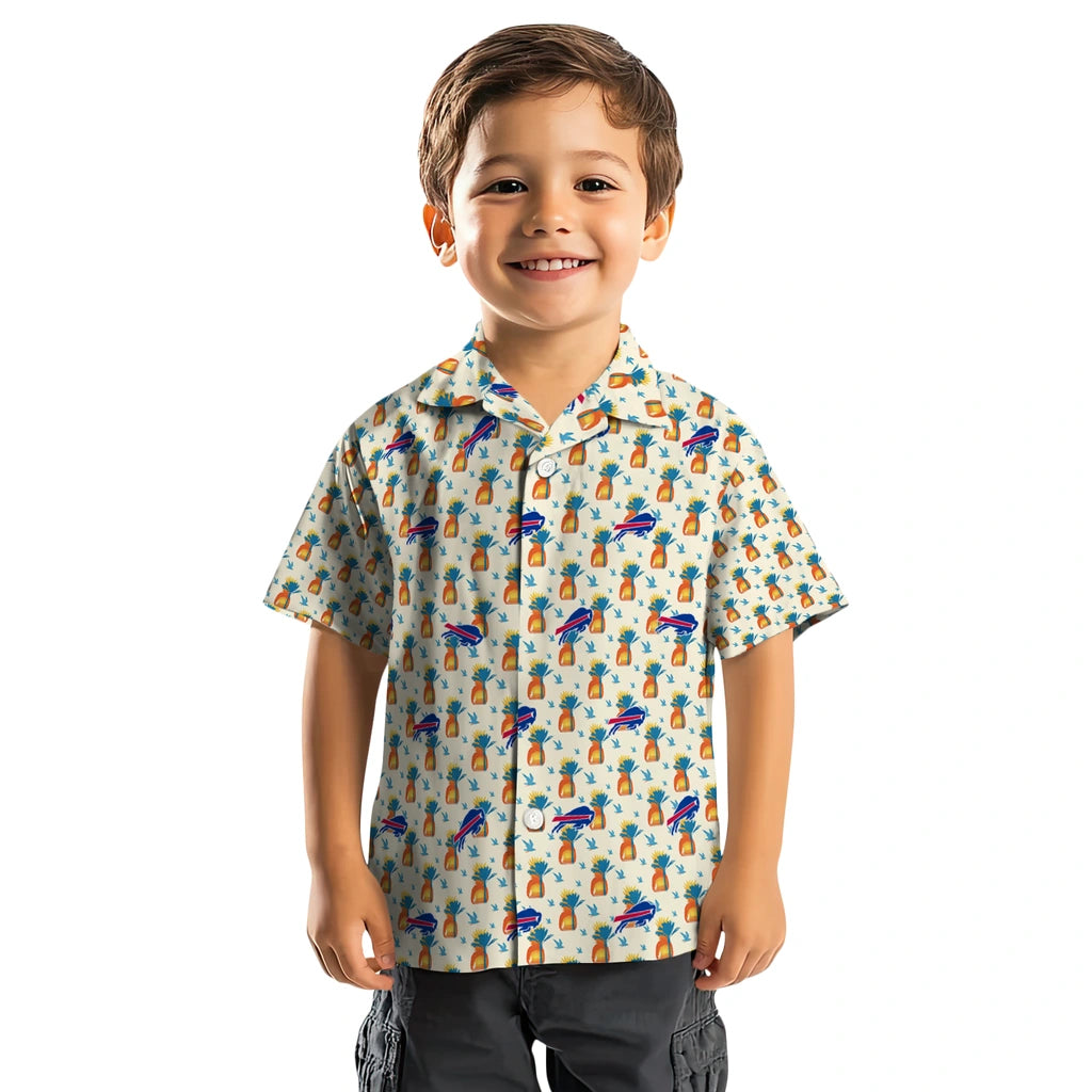 Buffalo Bills Hawaiian Shirt - Pineapple Delight | Moonbestprint