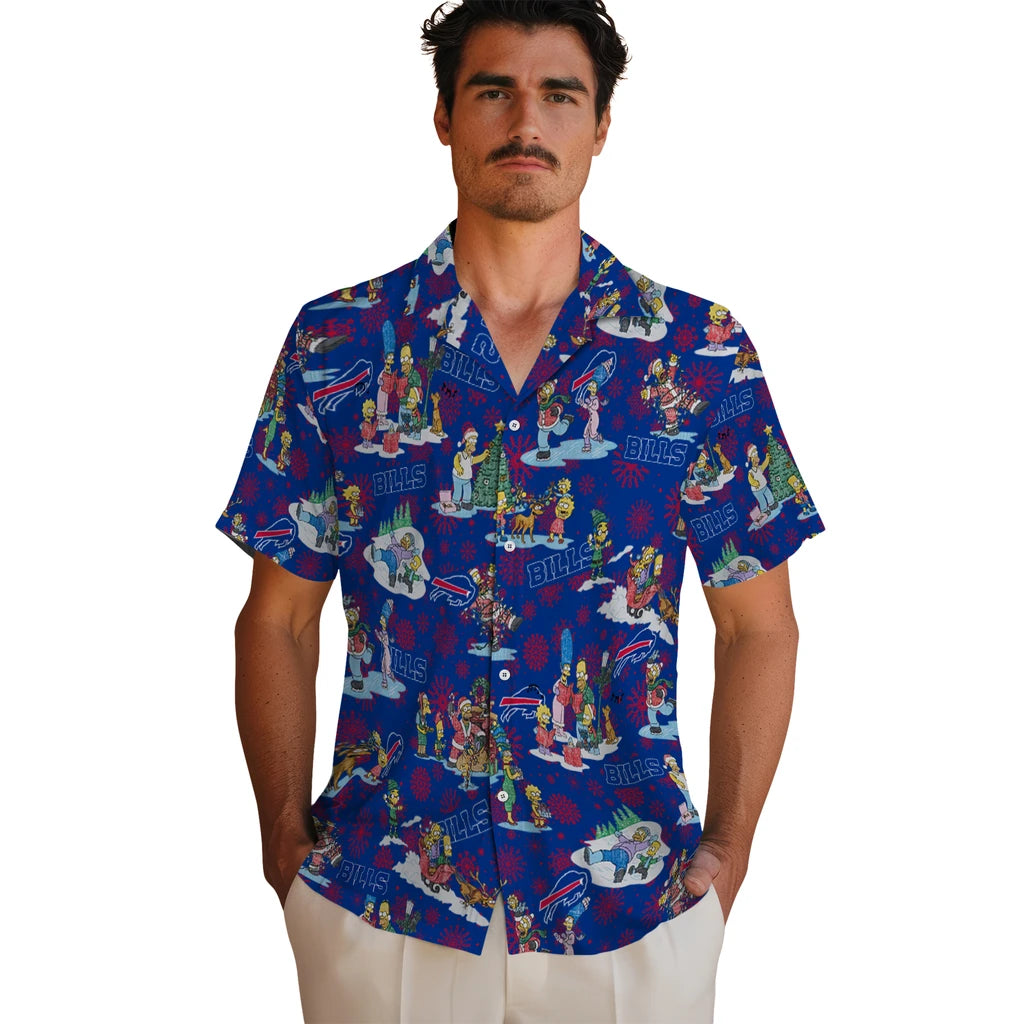 Buffalo Bills Hawaiian Shirt - Simpsons Christmas | Moonbestprint