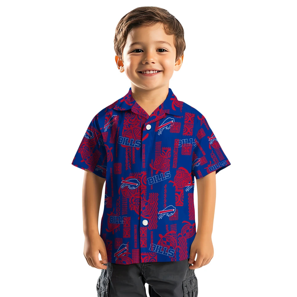 Buffalo Bills Hawaiian Shirt - Turtle Lines | Moonbestprint