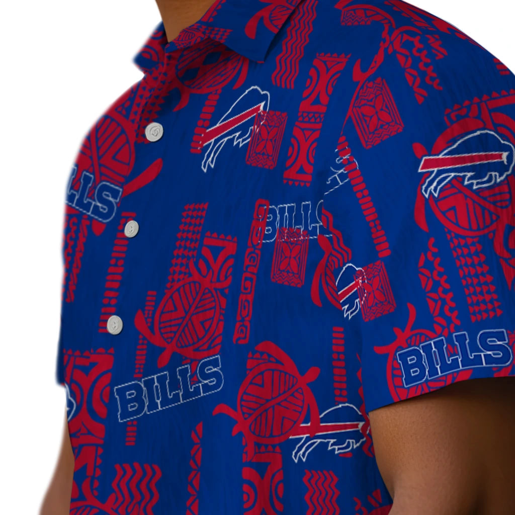 Buffalo Bills Hawaiian Shirt - Turtle Lines | Moonbestprint