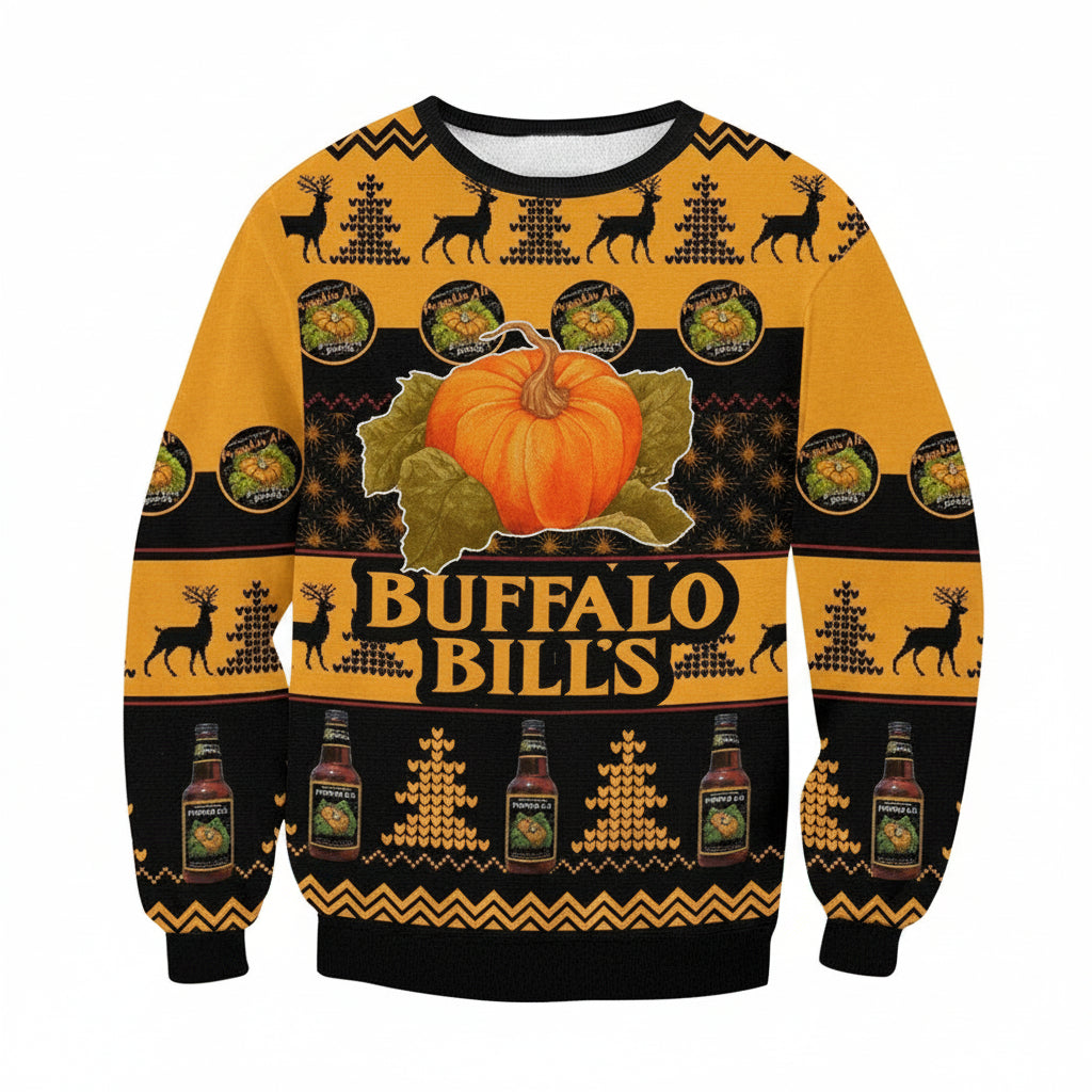 Buffalo Bills Pumpkin Ale 3D Printed Ugly Sweater ? Usalast