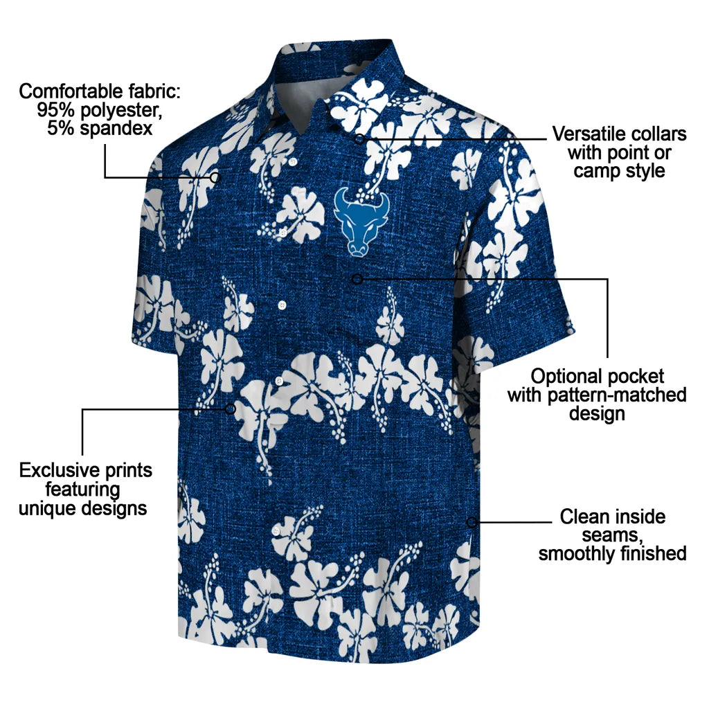Buffalo Bulls Hawaiian Shirt - 50th State Flower | Moonbestprint