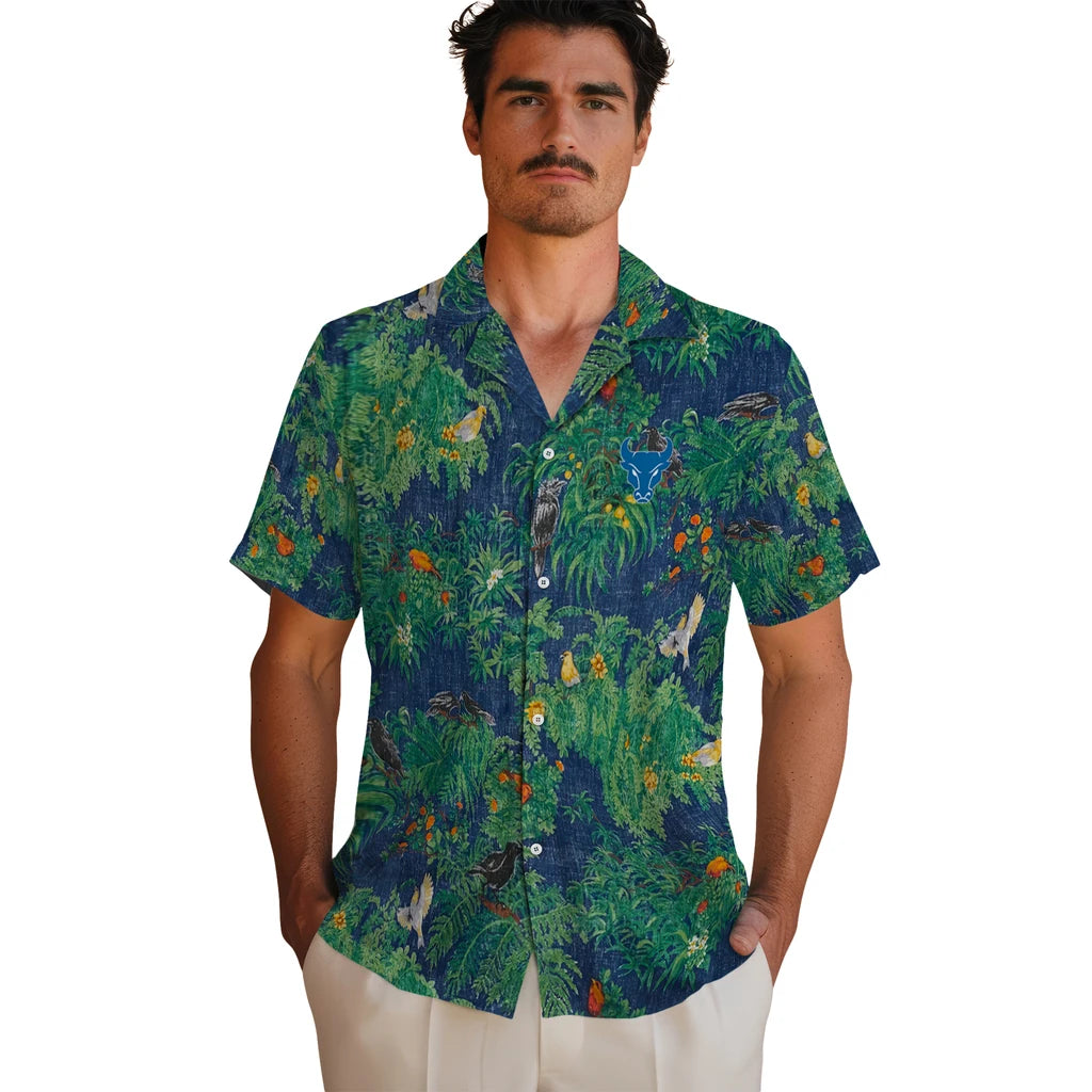 Buffalo Bulls Hawaiian Shirt - Bird Canopy | Moonbestprint