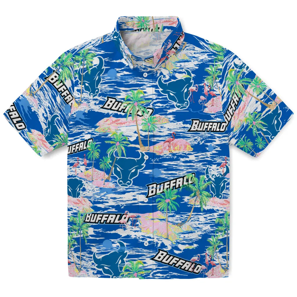 Buffalo Bulls Flamingo Retreat 2026 Hawaiian Shirt – Moonbestprint