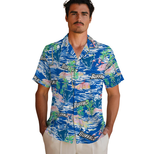 Buffalo Bulls Flamingo Retreat 2026 Hawaiian Shirt – Moonbestprint
