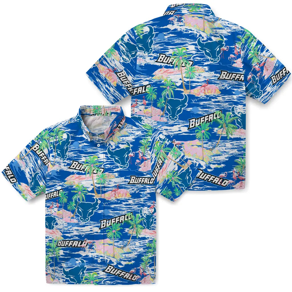 Buffalo Bulls Flamingo Retreat 2026 Hawaiian Shirt – Moonbestprint