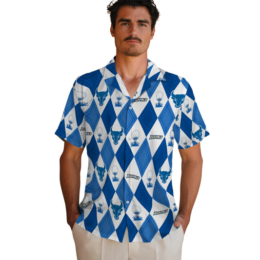 Buffalo Bulls Hawaiian Shirt - Golfing Plaid | Moonbestprint