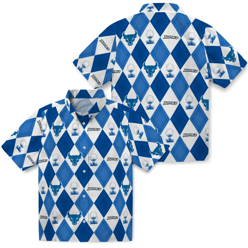 Buffalo Bulls Hawaiian Shirt - Golfing Plaid | Moonbestprint