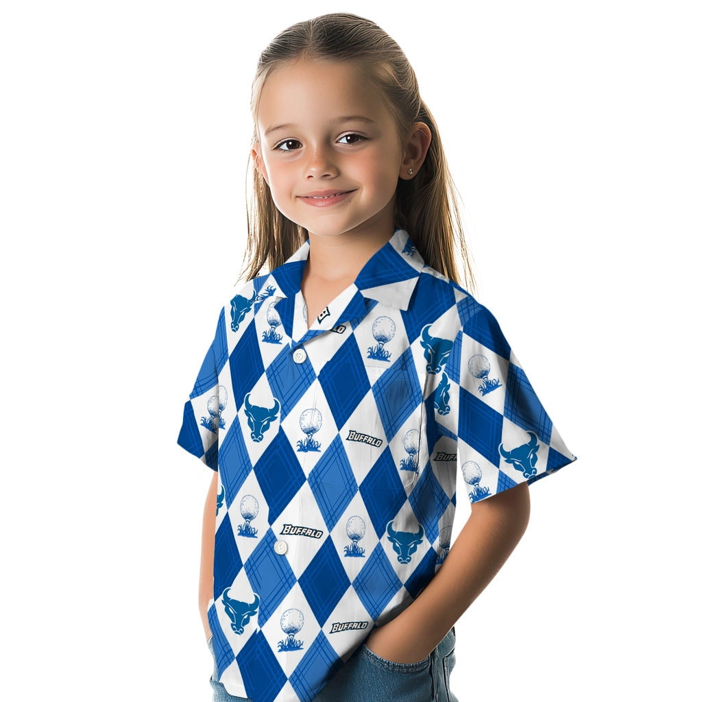Buffalo Bulls Hawaiian Shirt - Golfing Plaid | Moonbestprint