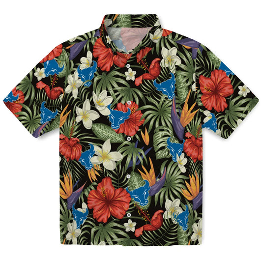 Buffalo Bulls Hawaiian Shirt - Hawaii Floral Hibiscus | Moonbestprint
