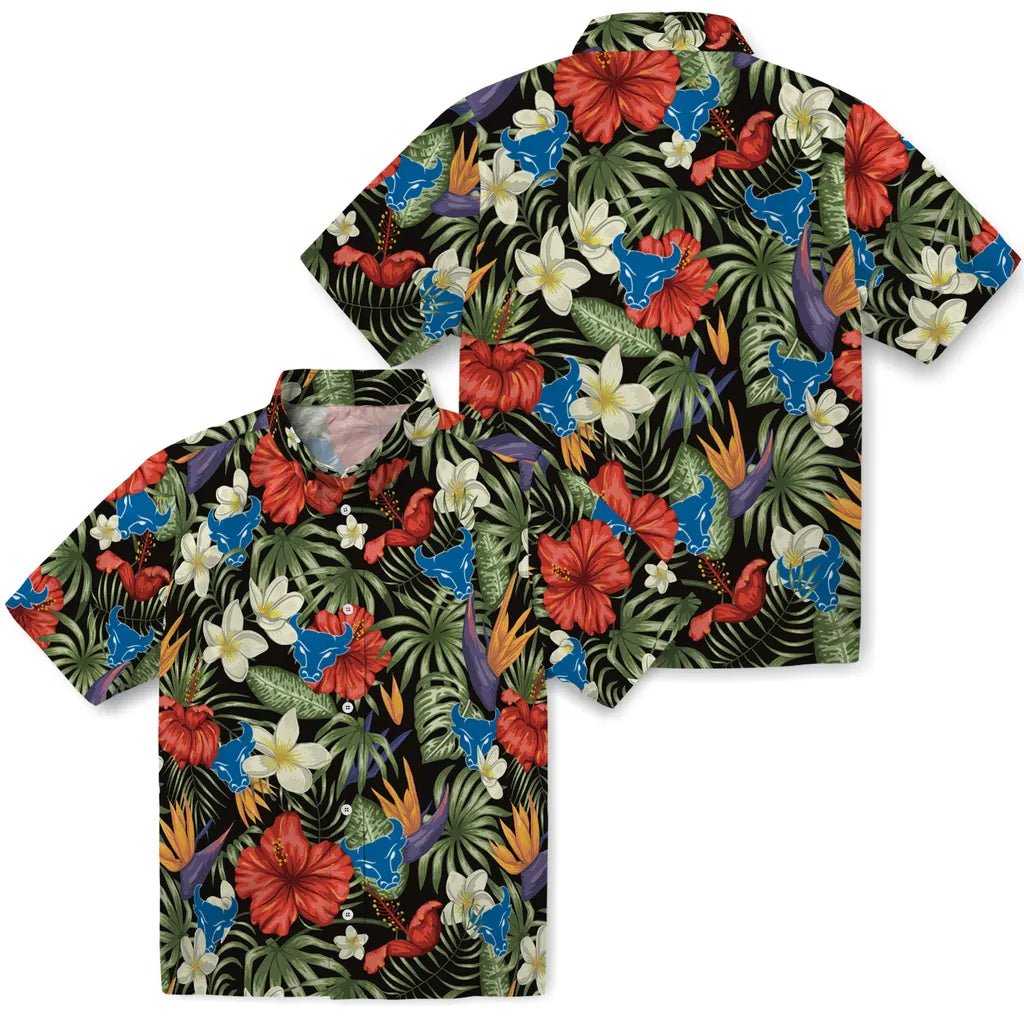 Buffalo Bulls Hawaiian Shirt - Hawaii Floral Hibiscus | Moonbestprint