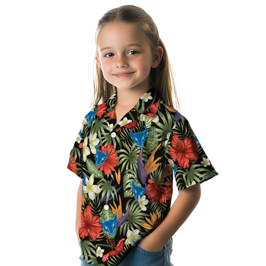 Buffalo Bulls Hawaiian Shirt - Hawaii Floral Hibiscus | Moonbestprint