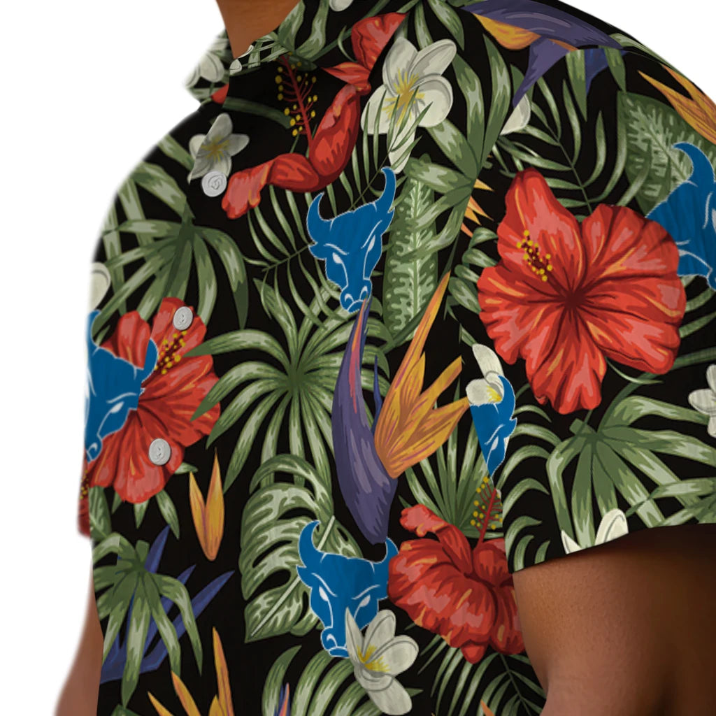 Buffalo Bulls Hawaiian Shirt - Hawaii Floral Hibiscus | Moonbestprint