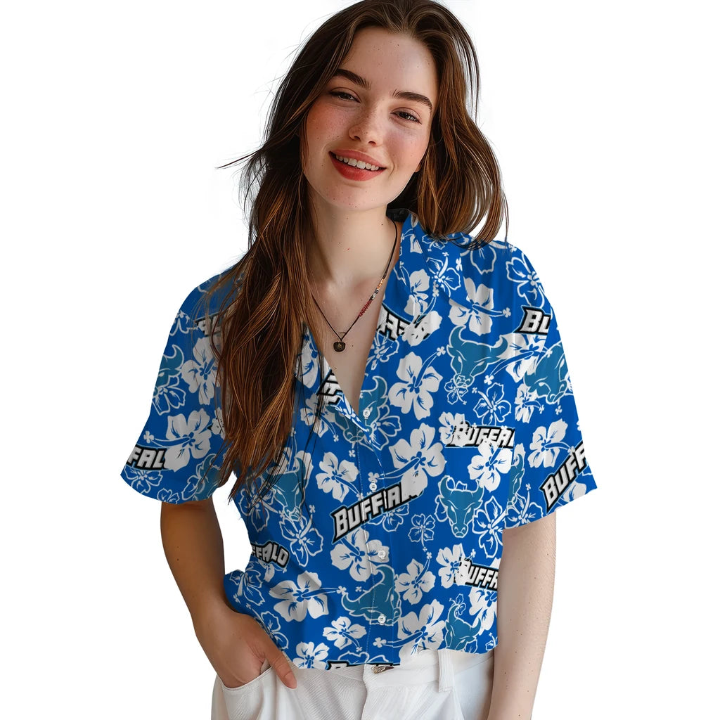 Buffalo Bulls Hibiscus Bloom Hawaiian Shirt – Moonbestprint
