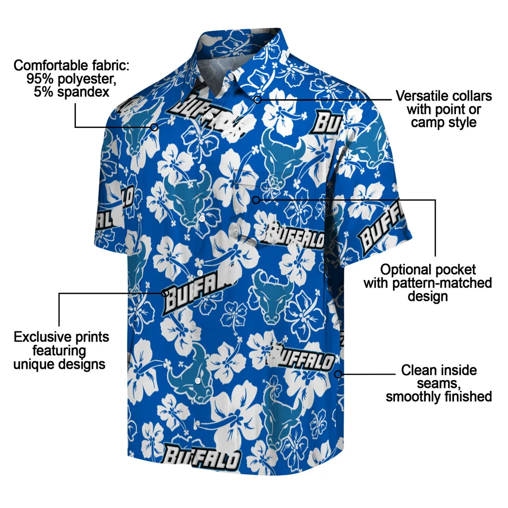 Buffalo Bulls Hibiscus Bloom Hawaiian Shirt – Moonbestprint