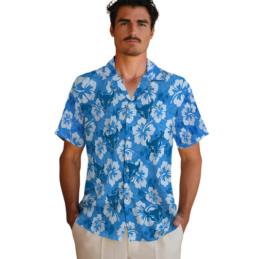 Buffalo Bulls Hawaiian Shirt - Hibiscus Cluster | Moonbestprint
