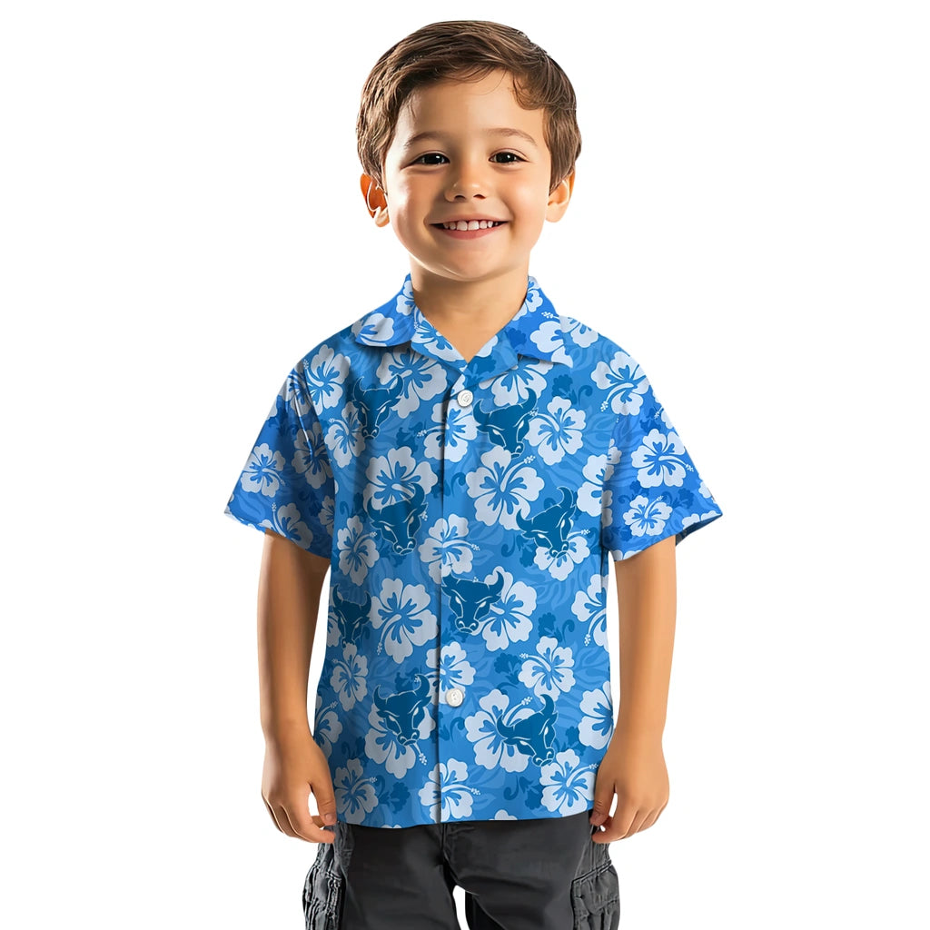 Buffalo Bulls Hawaiian Shirt - Hibiscus Cluster | Moonbestprint