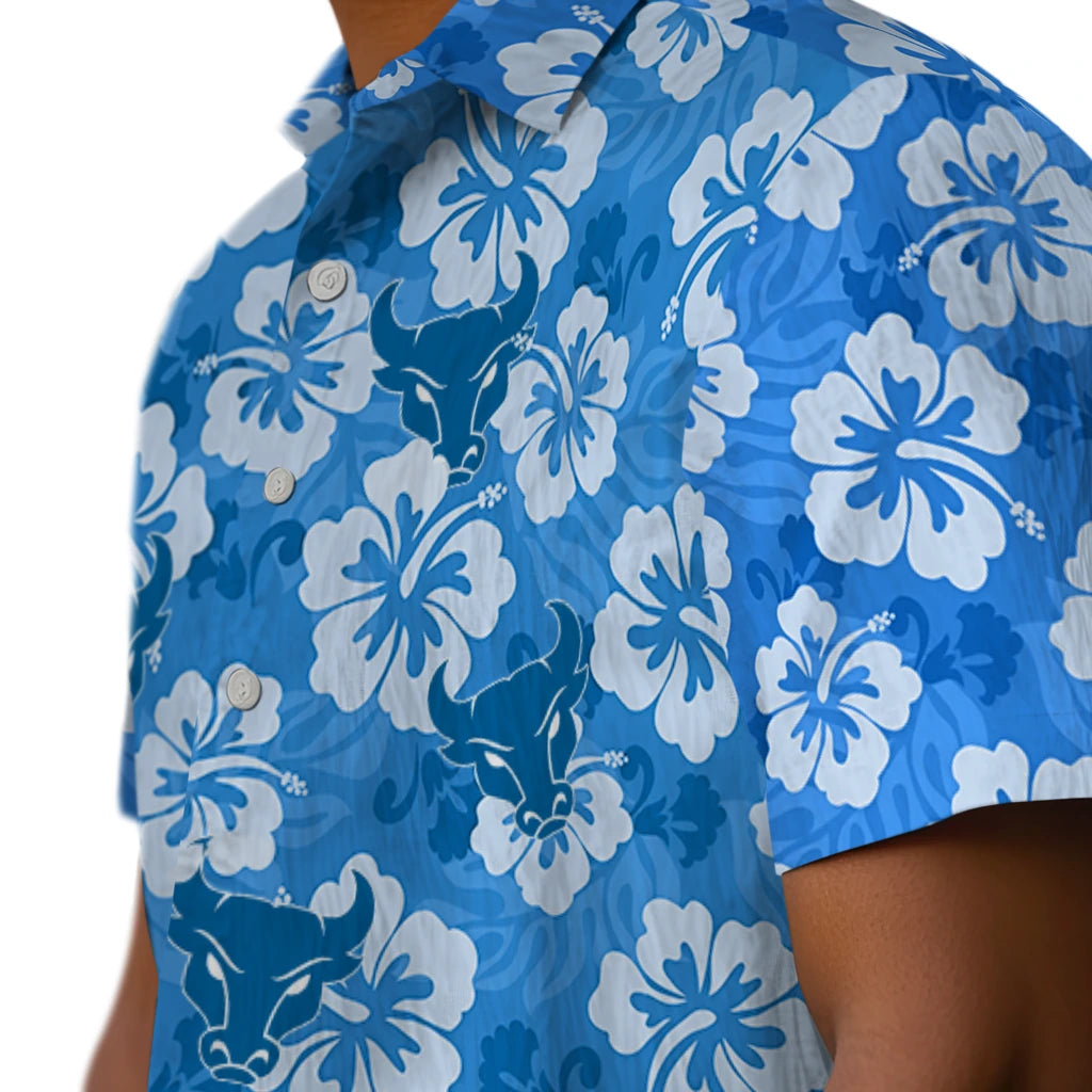 Buffalo Bulls Hawaiian Shirt - Hibiscus Cluster | Moonbestprint
