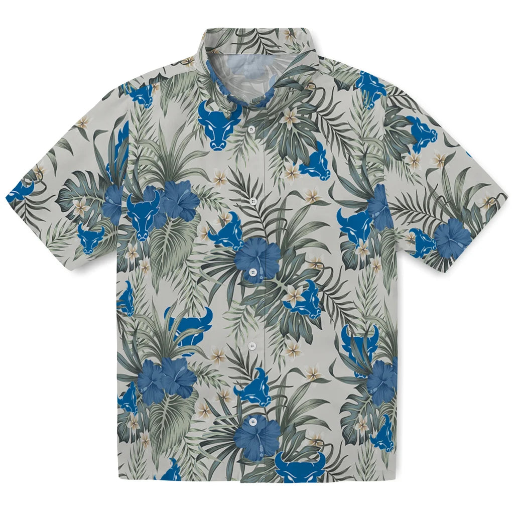 Buffalo Bulls Hawaiian Shirt - Hibiscus Designs | Moonbestprint