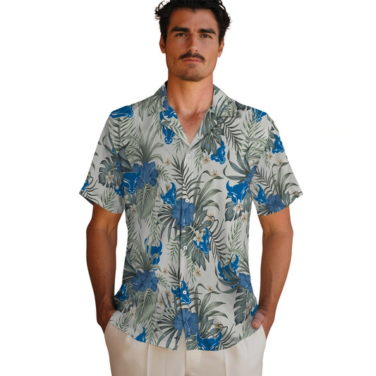 Buffalo Bulls Hawaiian Shirt - Hibiscus Designs | Moonbestprint