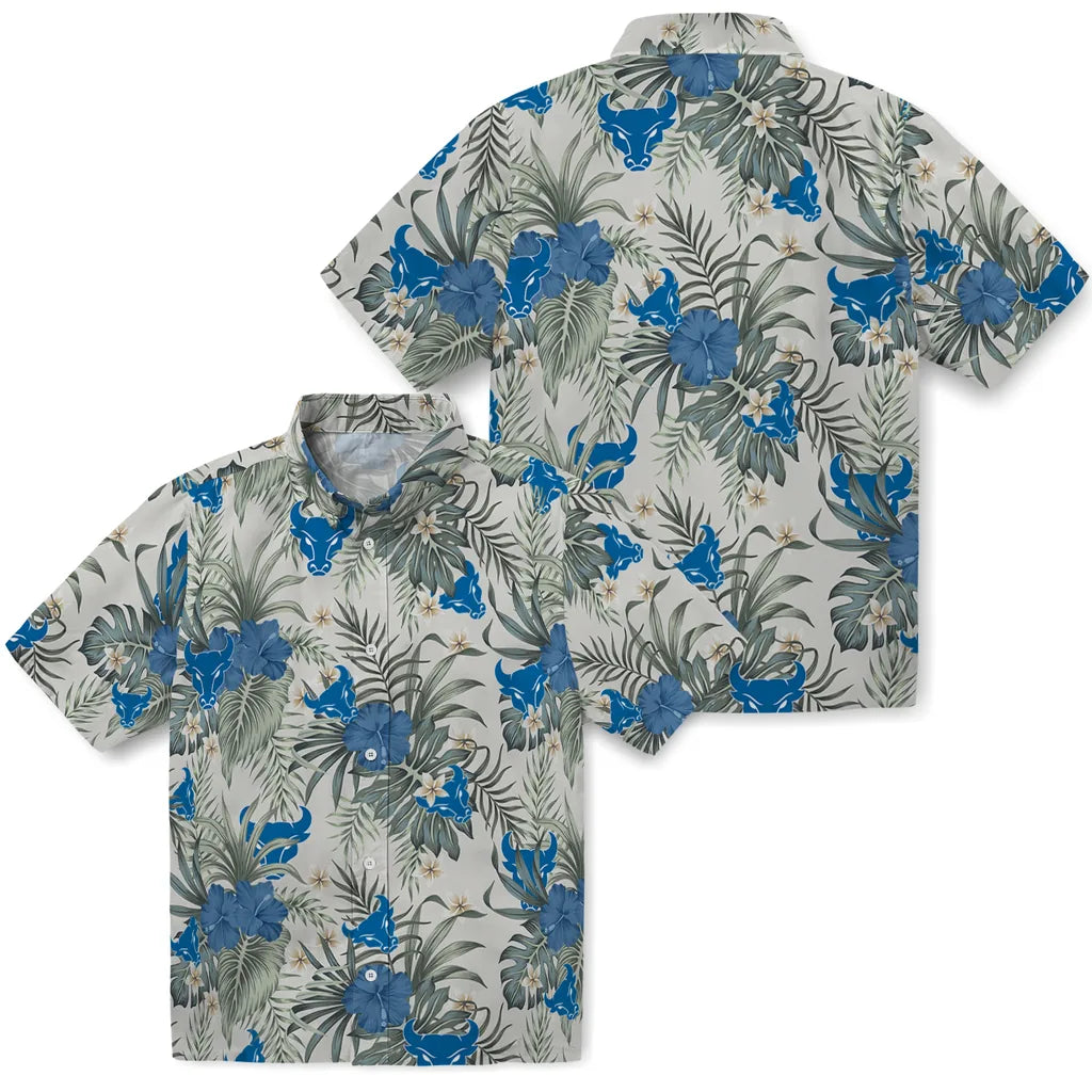 Buffalo Bulls Hawaiian Shirt - Hibiscus Designs | Moonbestprint