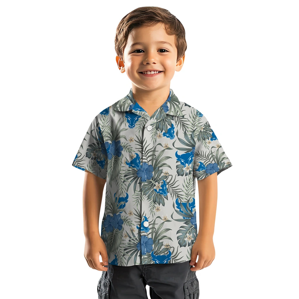 Buffalo Bulls Hawaiian Shirt - Hibiscus Designs | Moonbestprint