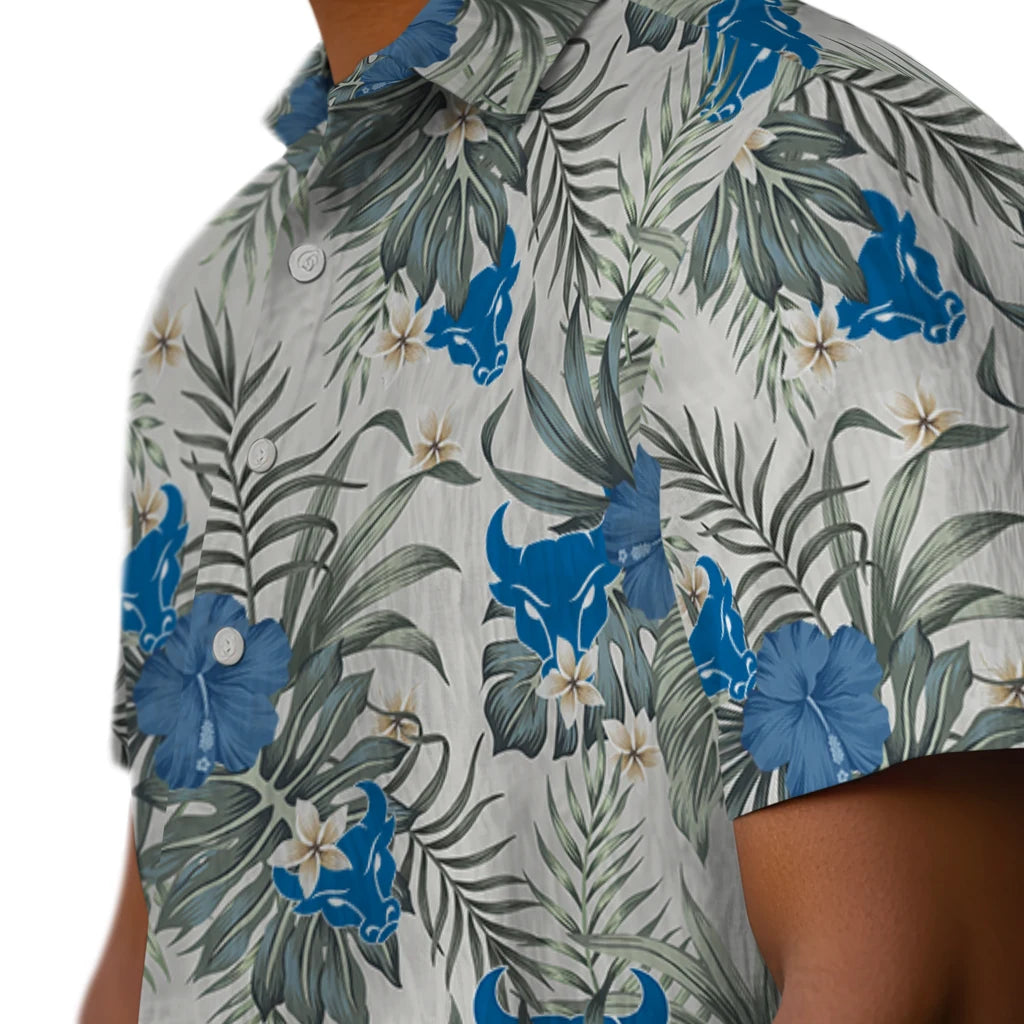 Buffalo Bulls Hawaiian Shirt - Hibiscus Designs | Moonbestprint