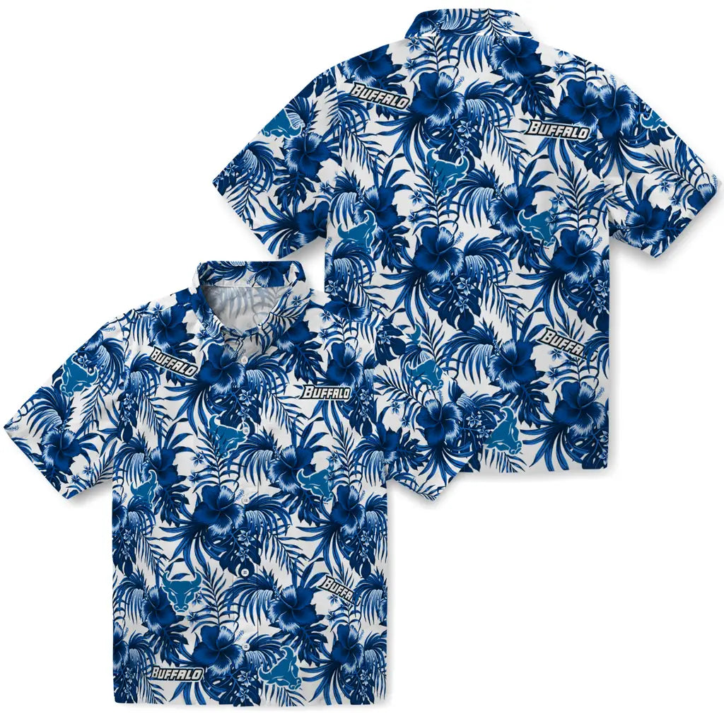 Buffalo Bulls Hawaiian Shirt - Hibiscus Exotic | Moonbestprint